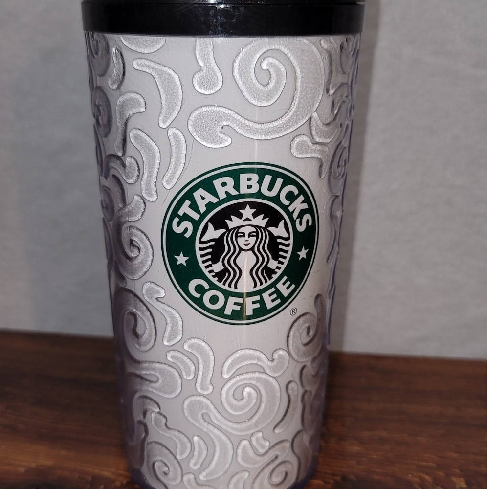 Starbucks textured‎ Swirl Travel Mug 1998